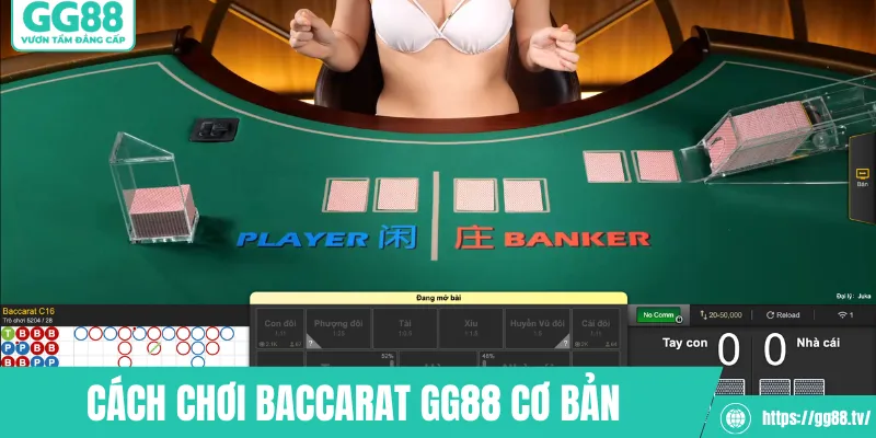 Cách chơi Baccarat GG88 cơ bản